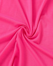 Rayon Pregnancy Dress O Neck Short Sleeve Knot Waist Solid Dress Bright Pink D025